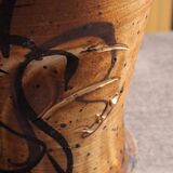 Signed pottery vase