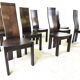 Ensemble de 8 chaises à repas par Rob & Dries van den Berghe, 1980