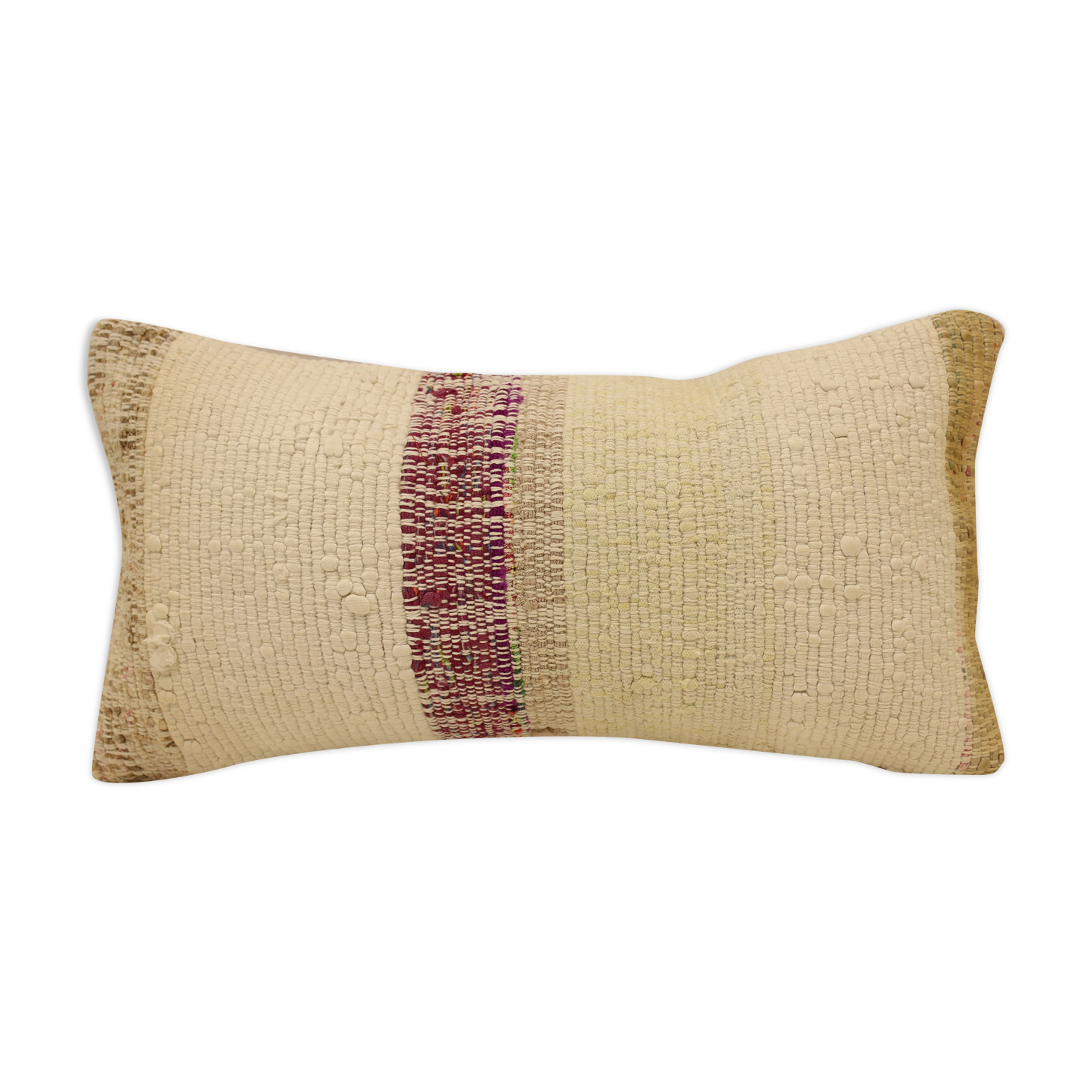 Housse coussin vintage 20x40 cm kilim