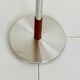 Mid-century floor lamp in teak and aluminum design w/ shade - Denmark 1960s