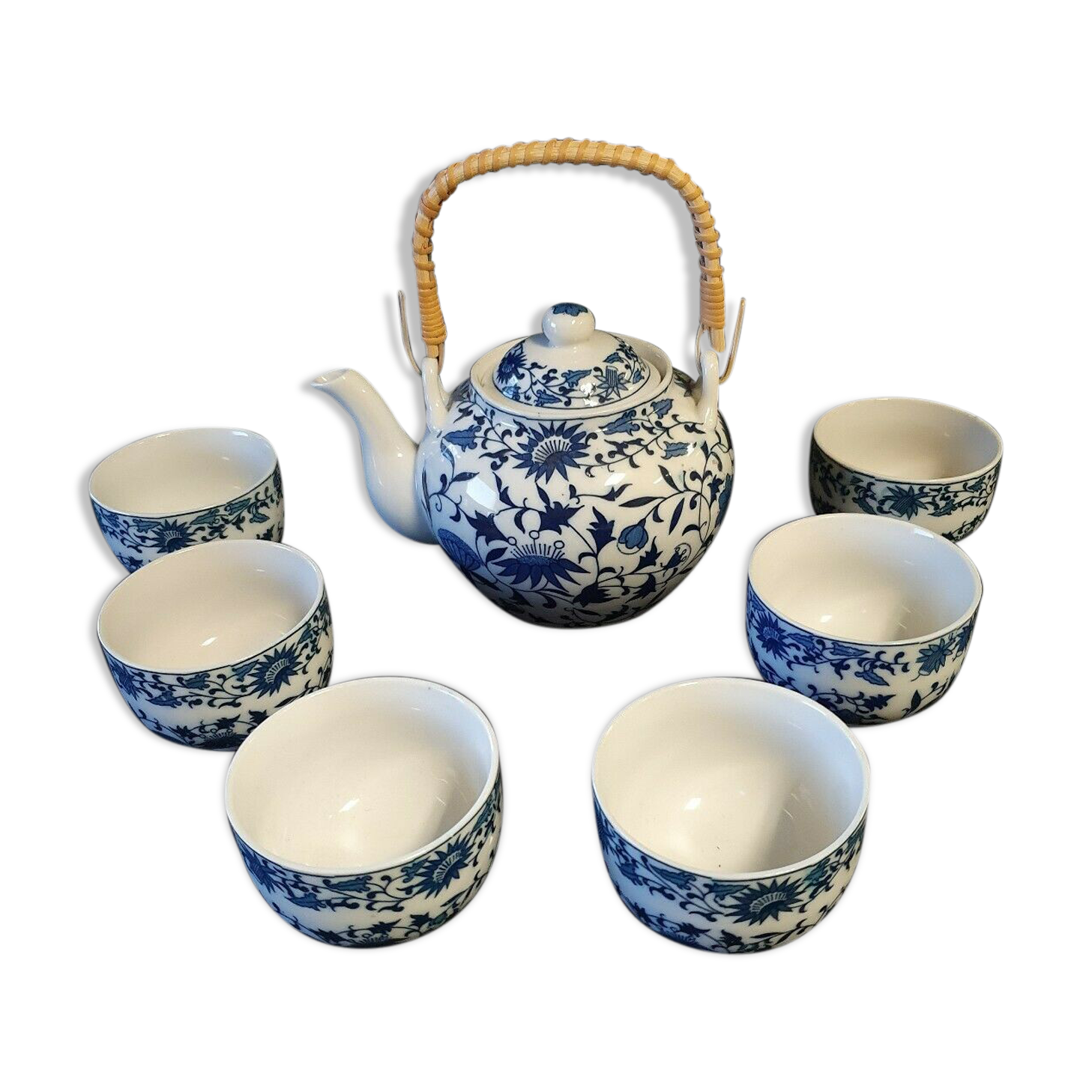 Chinese porcelain tea service 6 people