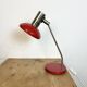 Vintage red east german table lamp from aka leuchten, 1970s