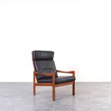 Mid-Century Teak Lounge Chairs by Illum Wikkelsø for Niels Eilersen, 1960s.