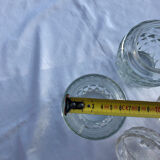 Lot 2 serving jam jars
