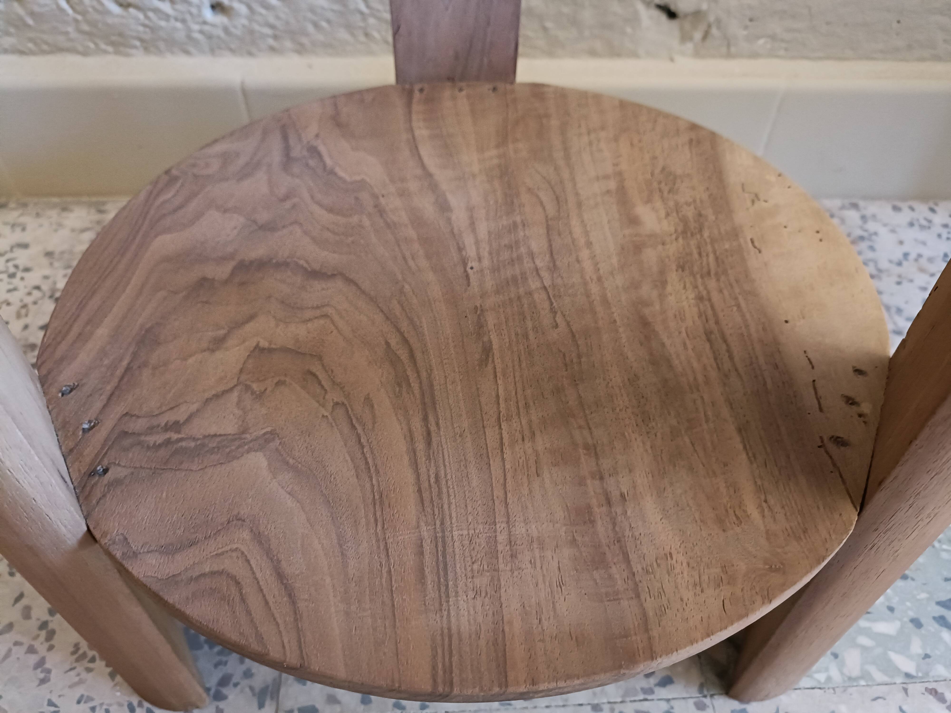 Round side table