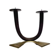 Art Deco style 2-armed candleholder, Germany, 1950s