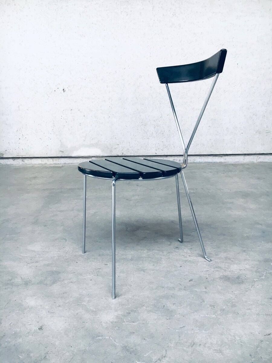 Mid-Century Modern Slender Design Chair, Italy, 1970s