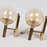 Pair of 2 danish vintage wall lamps by Svend Mejlstrom
