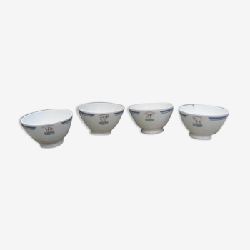 Set of 4 bowls Niderviller Gervais