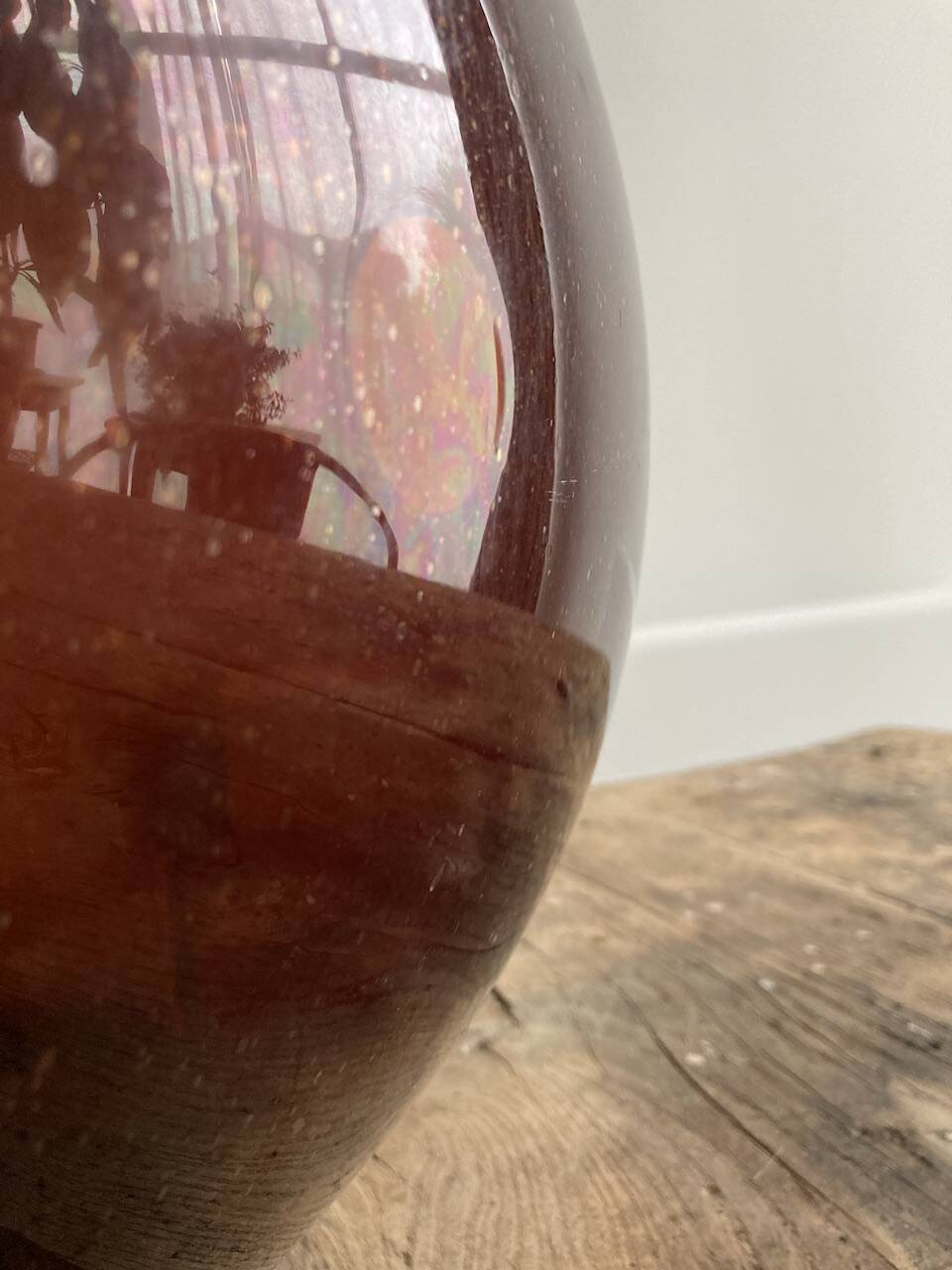 Amber demijohn 50l late 19th century