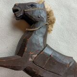 Cheval a bascule en bois rétro