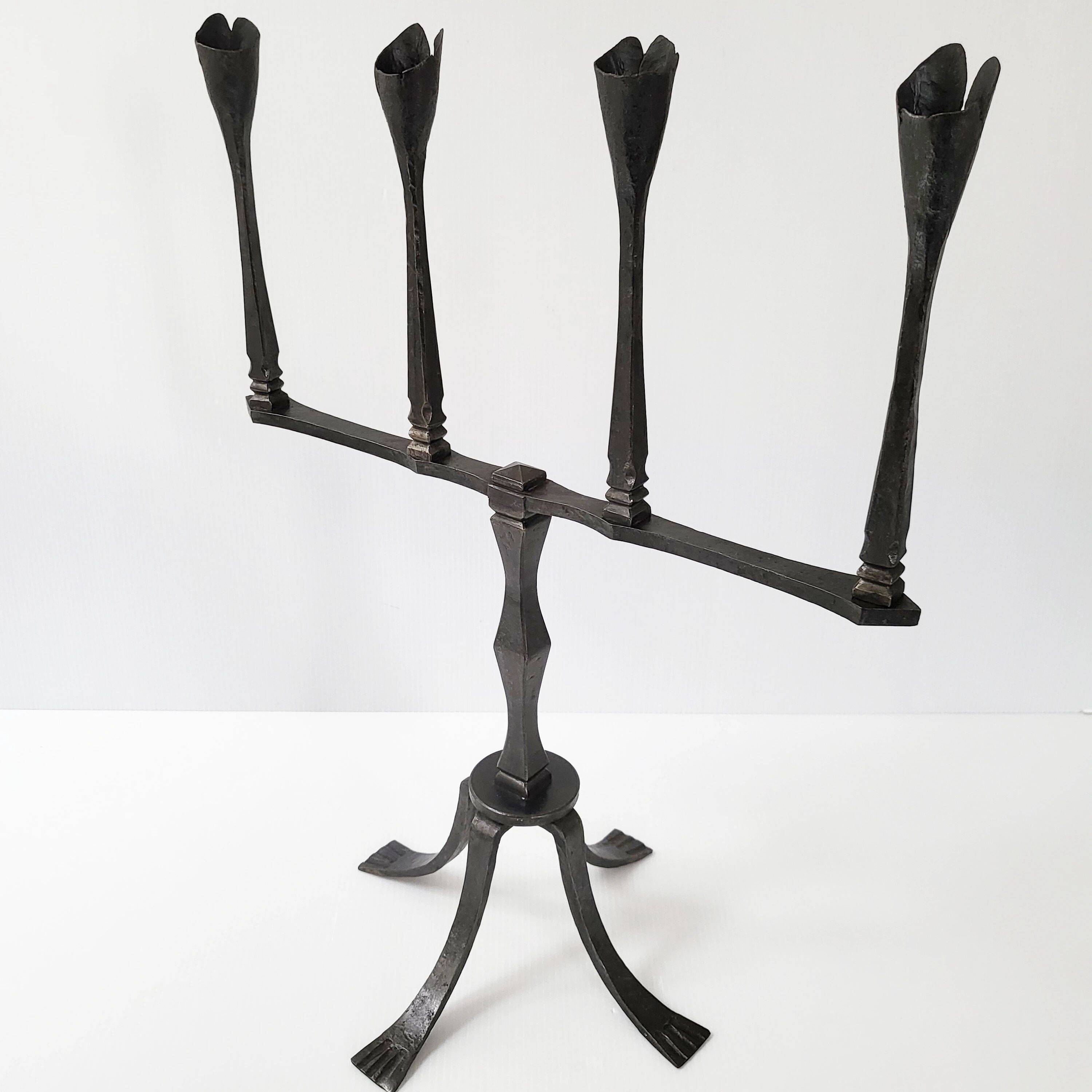 Vintage brutalist candlestick 1970