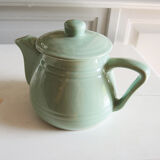 Former art deco teapot in green faïence