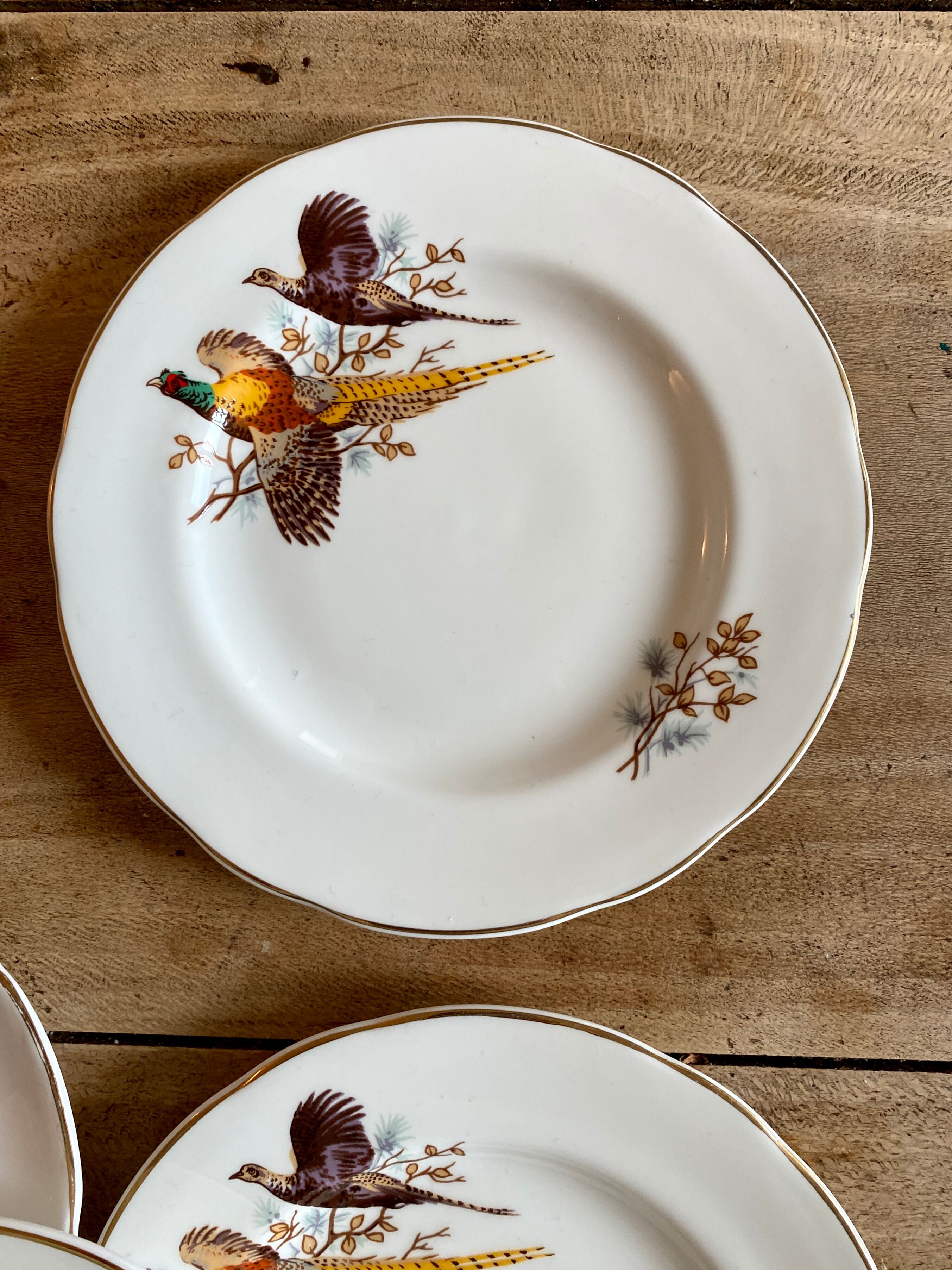 Set of 6 vintage dessert plates