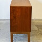 Teak Lowboard Chest of Drawers, Denmark 1960s/1970s, Mid-C, Vintage