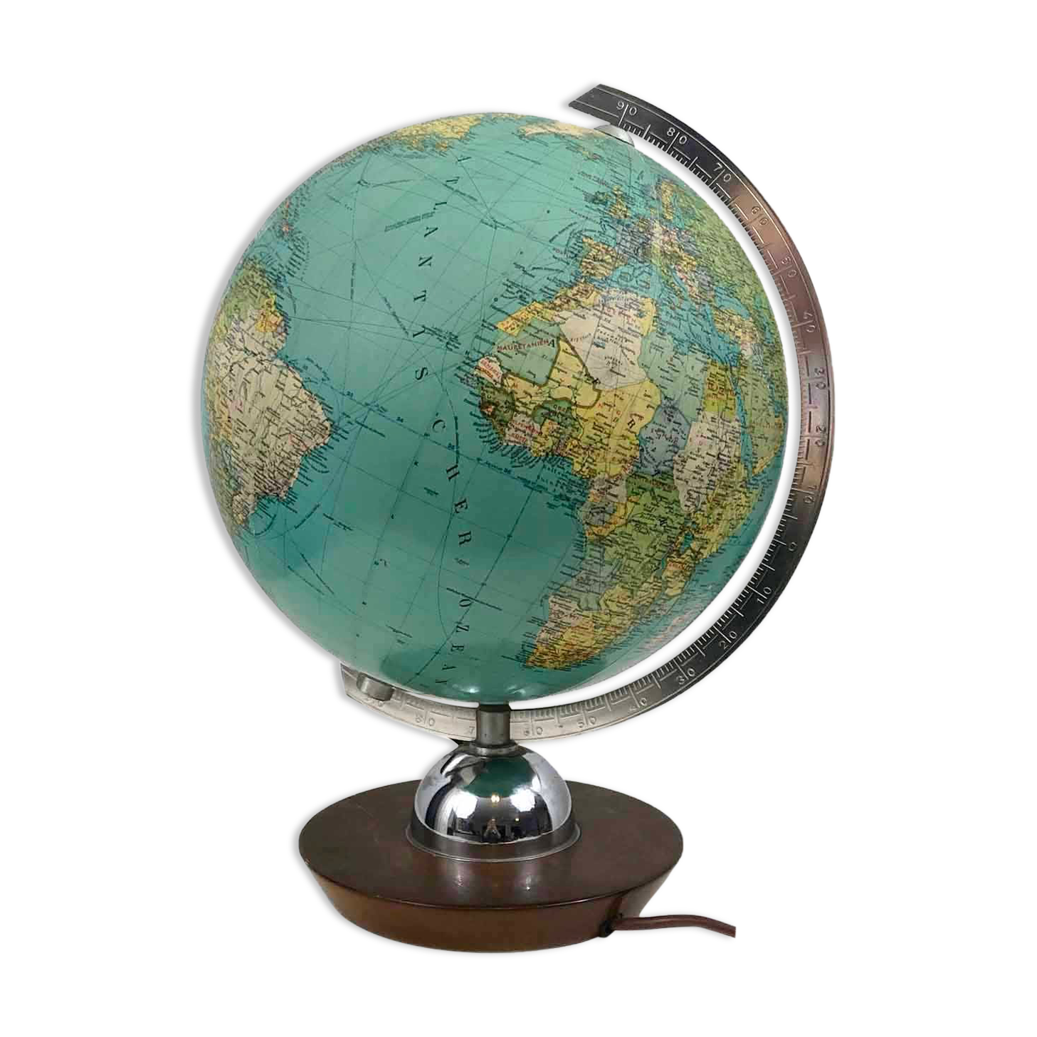 Globe en verre vintage de JRO-Verlag