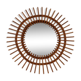 Rattan Sun Mirror