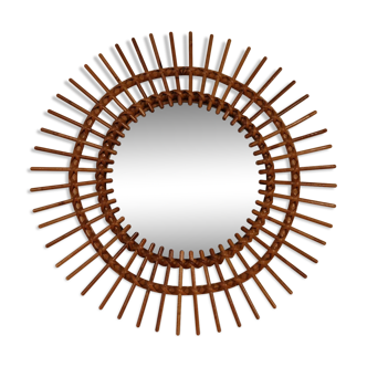 Rattan Sun Mirror