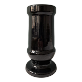 Black glazed ceramic vase, La Croix d'Ossau