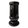 Black glazed ceramic vase, La Croix d'Ossau
