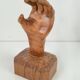 Brutalist Arts and Crafts Sculpture Wooden Hand, 1950s