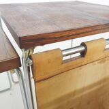 Mid-century rosewood and leather mimiset by Brabantia, The Netherlands 1950