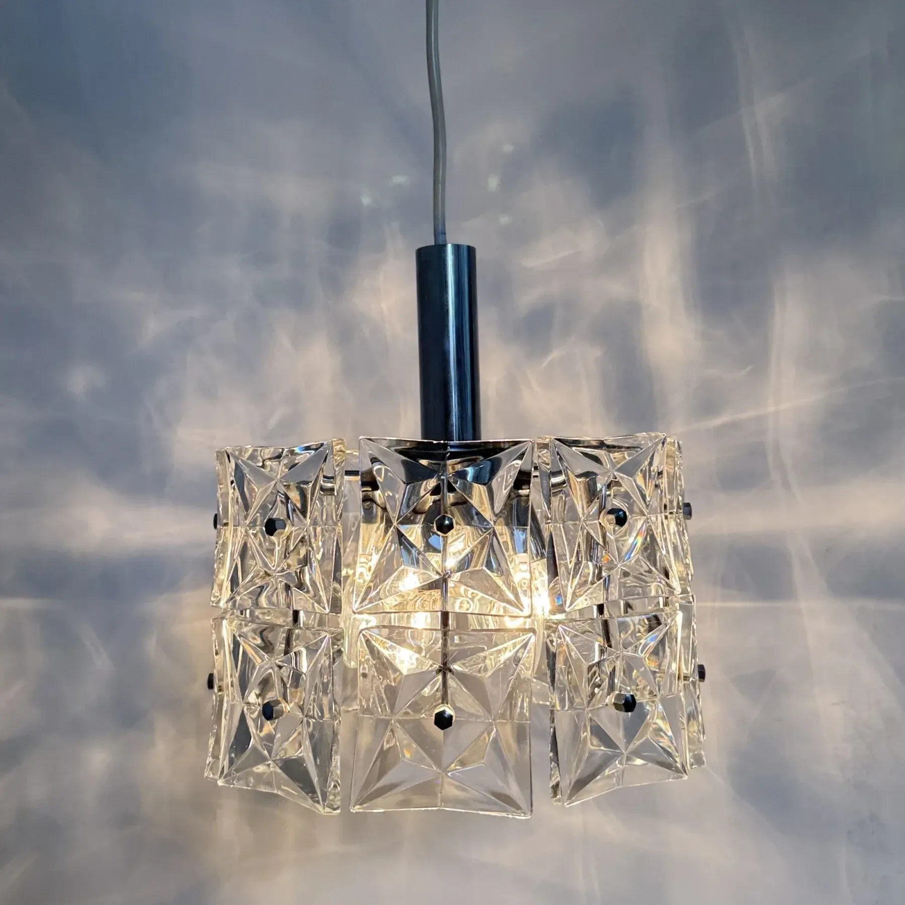 Mid-century design Kinkeldey hanging lamp, 1970s