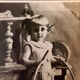 Young girl with a hoop