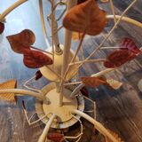 2 chandeliers keria patterns leaves 5 bulbs