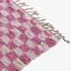 Tapis à damier rose - 292 x 217 cm