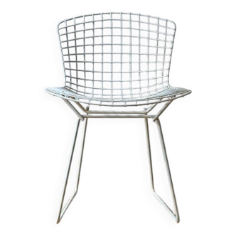 HARRY BERTOIA pour KNOLL -
Chaise "wire" en métal blanc