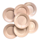 7 Flat plates Rose Digoin Sarreguemines