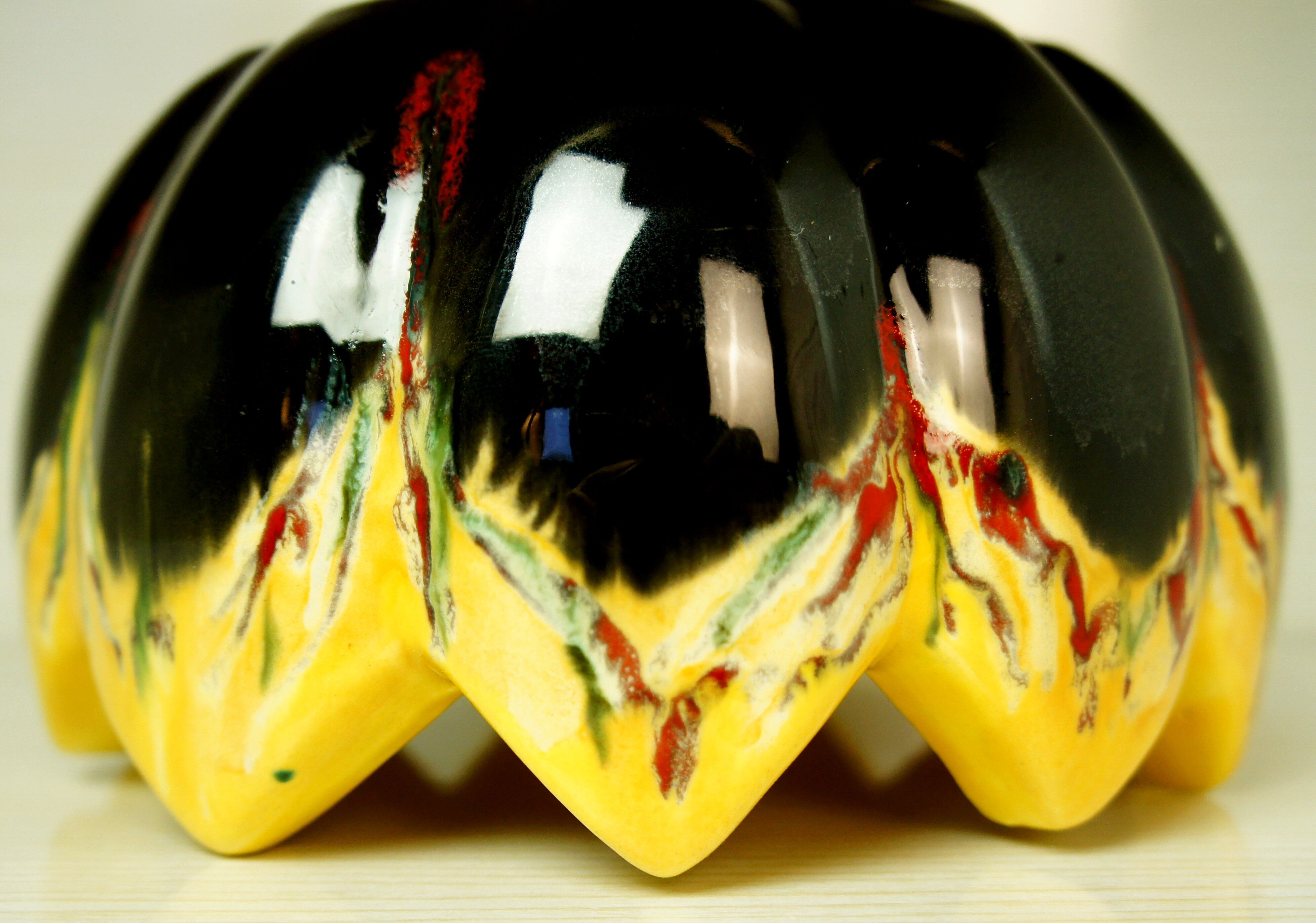 Signed ceramic pot cover