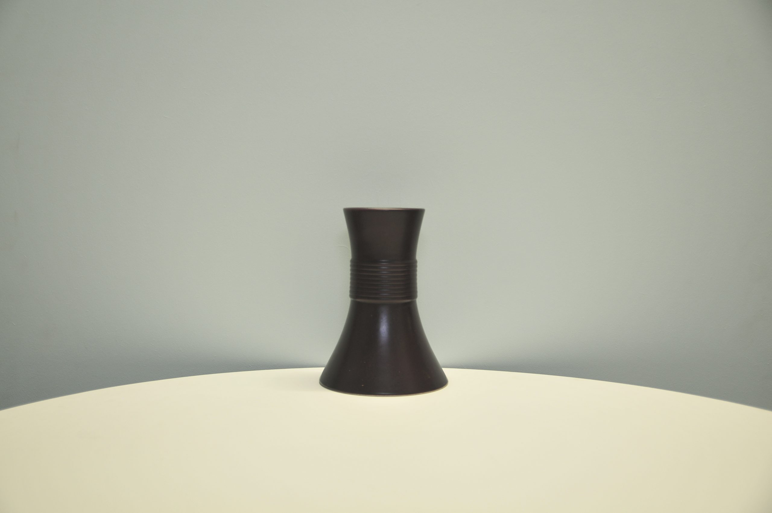 Vintage purple conical vase