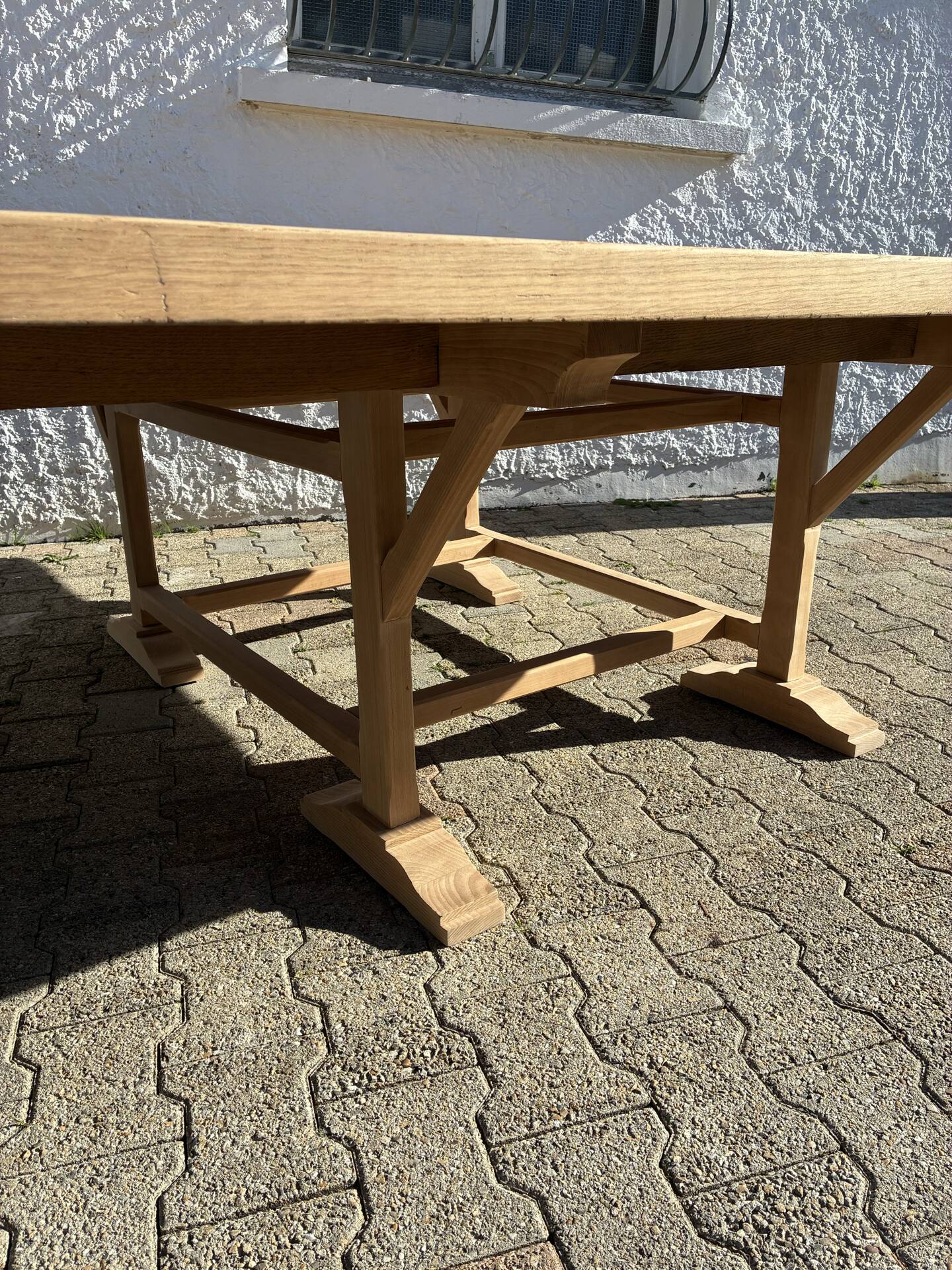 Solid oak farmhouse table