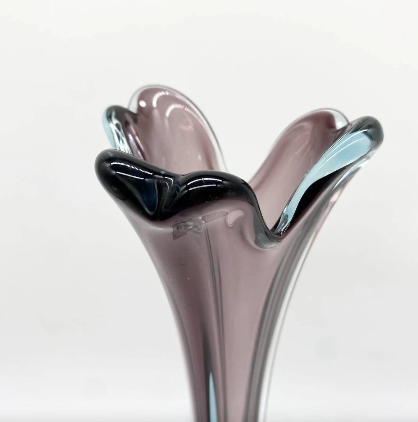 XXL eggplant vase / “Sommerso” — Italy, 1960/70s