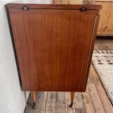Meuble bar vintage en teck 1960