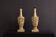Vintage hand-carved wooden lamps by Mariano García