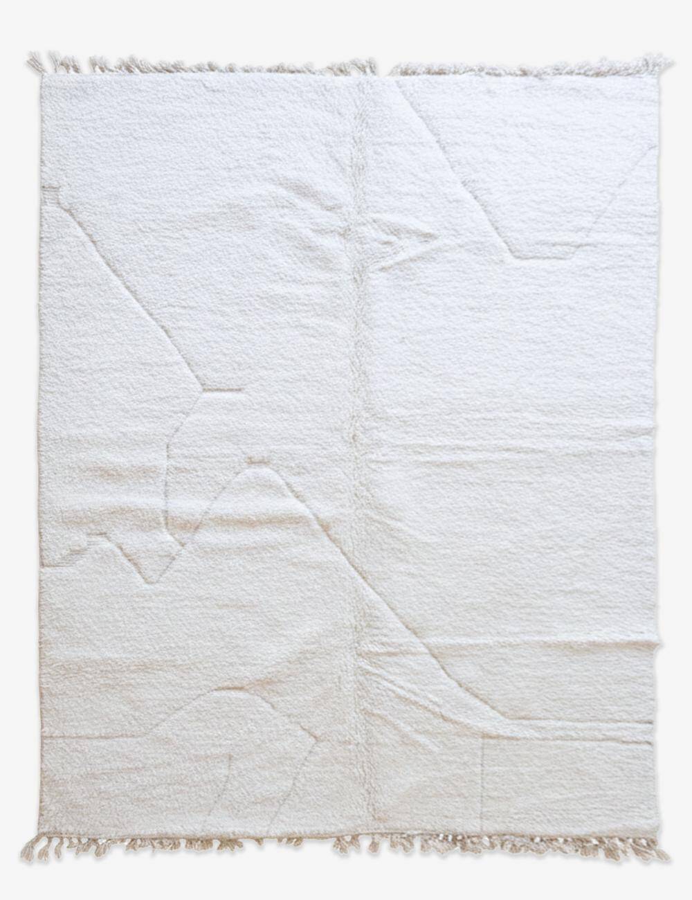 Moroccan White Rug - 350 x 255 cm