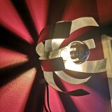 Pair of brushed steel wall lights - attr. to Jocelyne Trocmé - 1970s