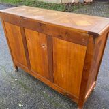 Louis XV buffet in solid wood from the 20th century with a turntable.