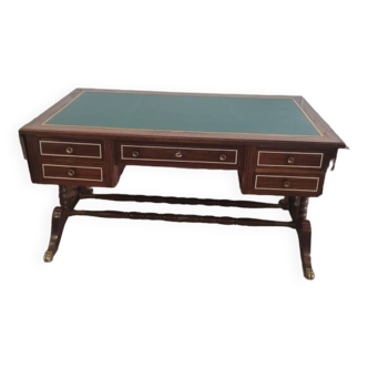 Bureau empire acajou double face