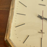 Pendule horloge octogonale Quartz Japon