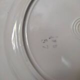 6 retro dessert plates in earthenware