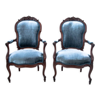 Une paire de fauteuils France vers 1900