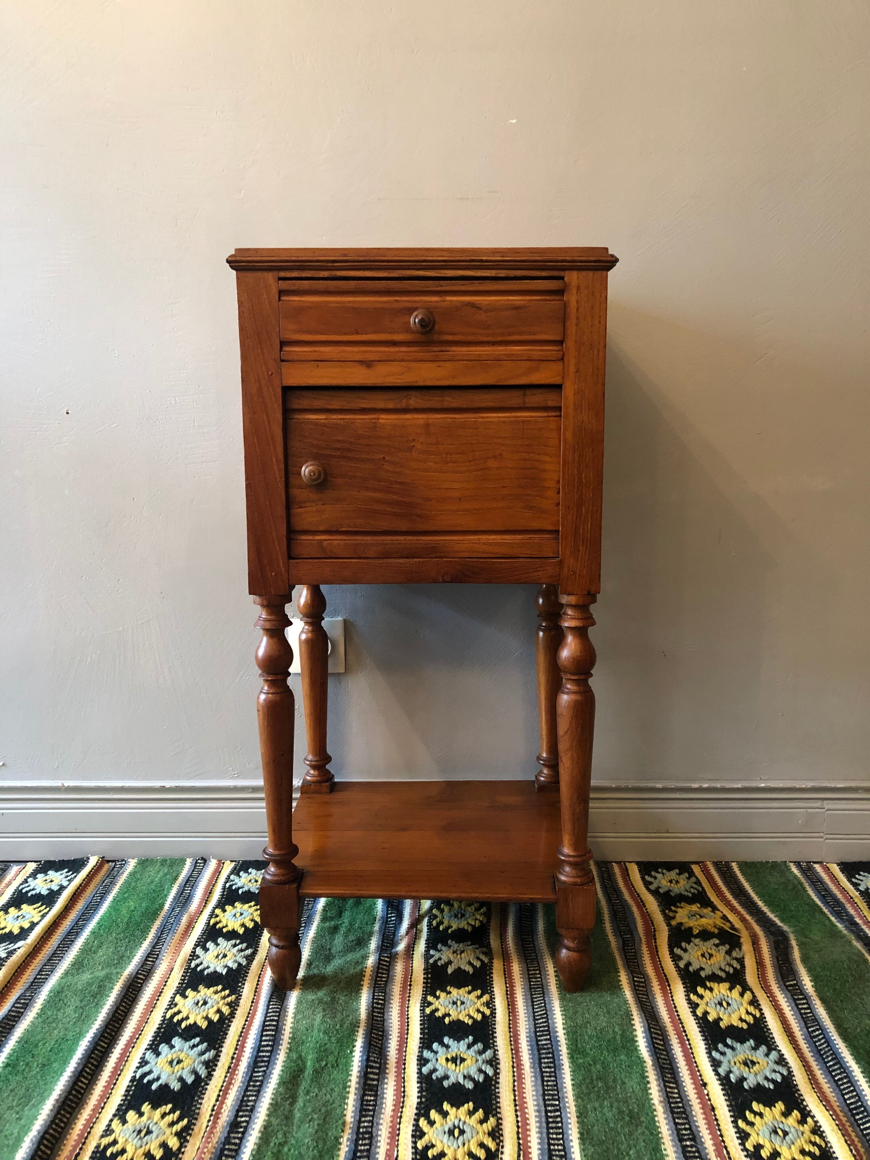 Old oak bedside table