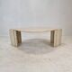 Italian travertine coffee table, 1980's