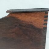 Solid wood writing with vintage curtain