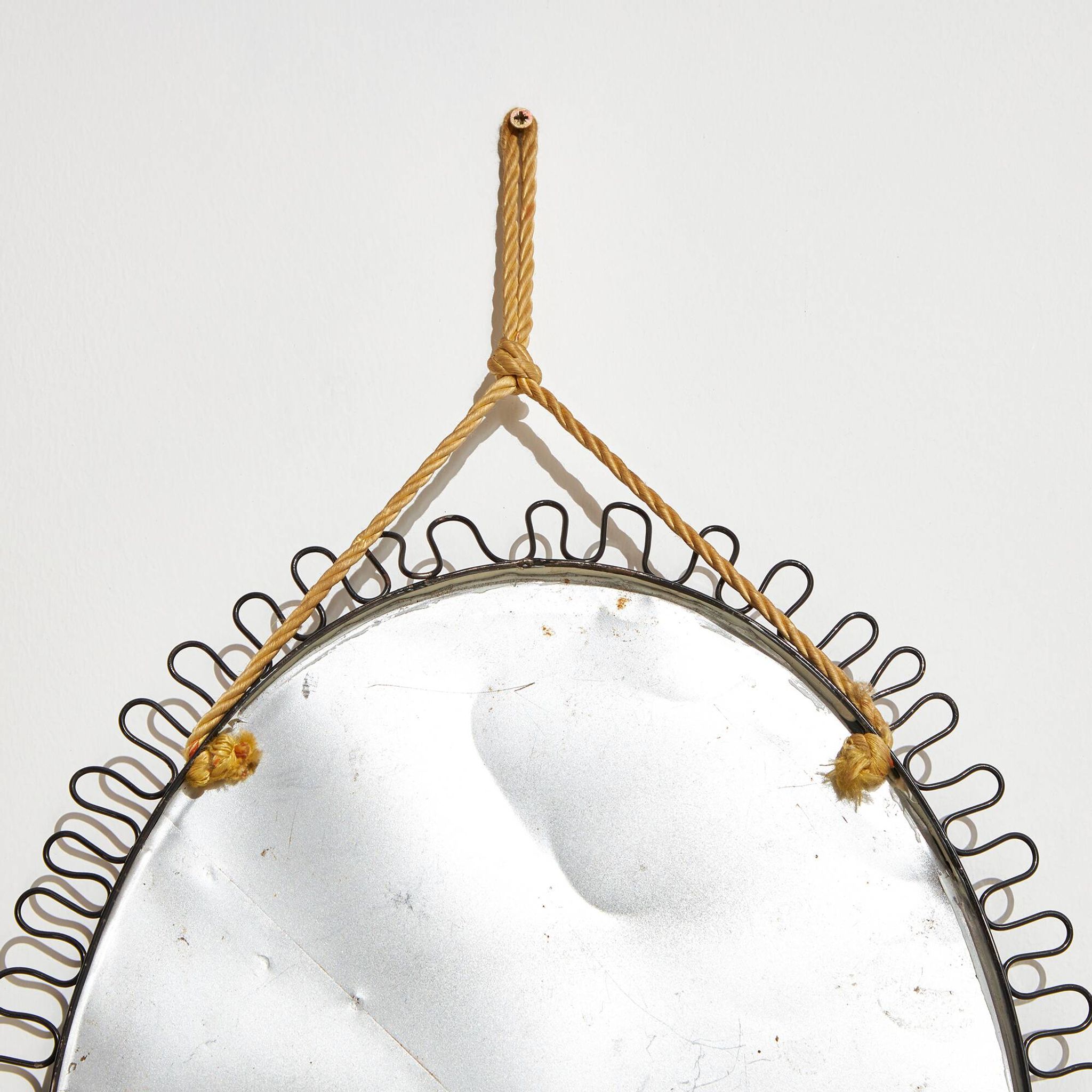 Metal framed mirror