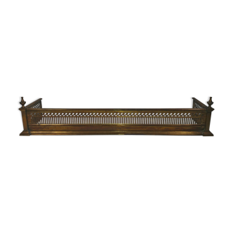Barre de foyer pour cheminée en bronze doré époque empire 19ème siècle.